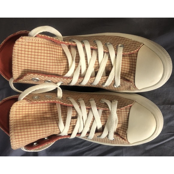 Converse Women's Chuck Taylor All Star Move Hi Chunky Plaid Shoe A05130C Size 7 - Picture 2 of 9